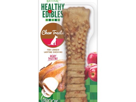 Nylabone Healthy Edibles AllNatural Long Lasting Turkey  Apple Dog Chew Treats Turkey  Apple, XL Souper  50 Lbs. 1 ct Online Hot Sale