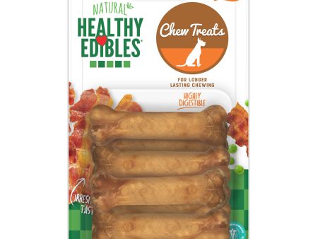 Nylabone Healthy Edibles AllNatural Long Lasting Bacon Chew Treats Bacon, XS Petite  Up To 15 Lbs. 8 ct Online Hot Sale