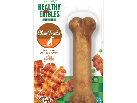 Nylabone Healthy Edibles AllNatural Long Lasting Bacon Chew Treats Bacon, SMall Regular  Up To 25 Ibs. 1 ct Online Hot Sale