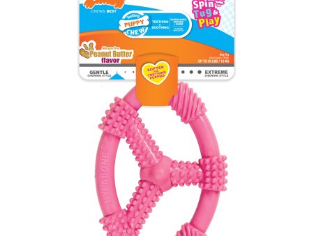 Nylabone Puppy Chew Spin Tug Play Toy Peanut Butter, Pink, 1ea Medium Wolf  Up To 35 Lbs. 1 ct Cheap