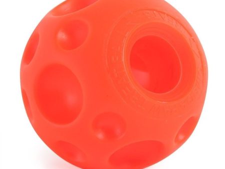 Omega Paw Tricky Treat Ball Dog Toy Orange 1ea SM For Discount