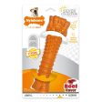 Nylabone Silver Collection Strong Chew Rubber Bone Chew Toy for Senior Dogs Beef Flavor 1ea XL Souper - 50+ lb Hot on Sale