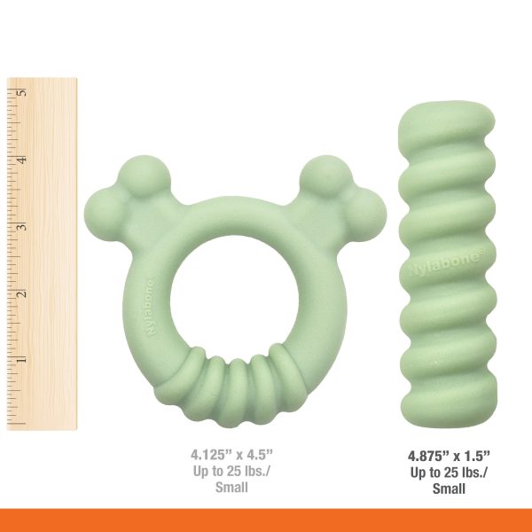 Nylabone Sensory Material Puppy Teething Ring Chicken, 1ea Small Regular - Up To 25 Ibs. Online Sale