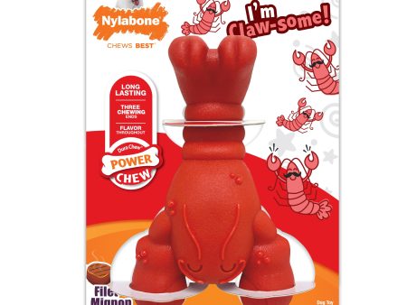 Nylabone Power Chew Lobster Dog Toy Filet Mignon 1ea Medium Wolf - Up To 35 lb For Cheap