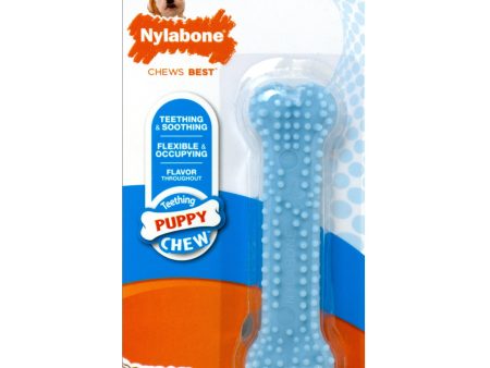 Nylabone Puppy Teething & Soothing Flexible Chew Toy Chicken Blue 1ea XS Petite - Up To 15 lb Sale