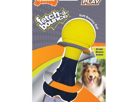 Nylabone Power Play Rubber Dog Toy Fetch-a-Bounce 1ea SMall Regular - Up To 25 Ibs. For Sale