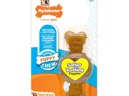 Nylabone Puppy Ring Bone Teething Toy for Puppies Ring Bone Chicken 1ea XS Petite - Up To 15 lb Online Sale