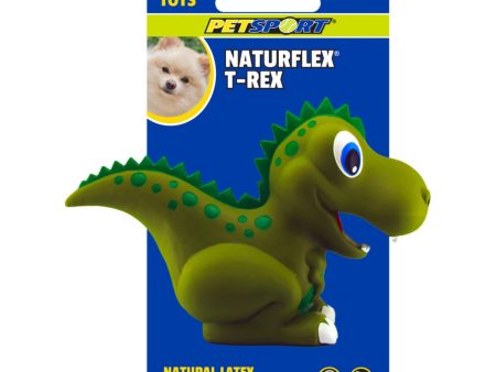 Petsport USA NaturFlex Dinosaur Latex Dog Toy TRex, 4ea 4 in, Tiny Tot Online Sale