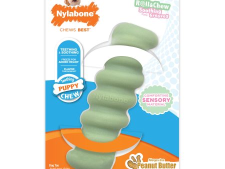 Nylabone Sensory Material Puppy Teething Stick Peanut Butter, 1ea  Small Regular - Up To 25 Ibs. Sale