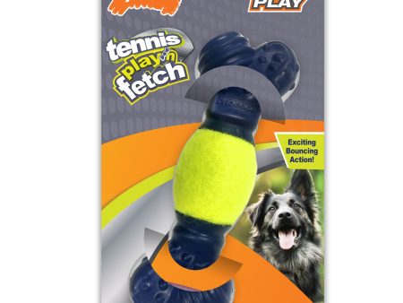 Nylabone Power Play Tennis Play  n Fetch Interactive Dog Toy 1ea Online Hot Sale