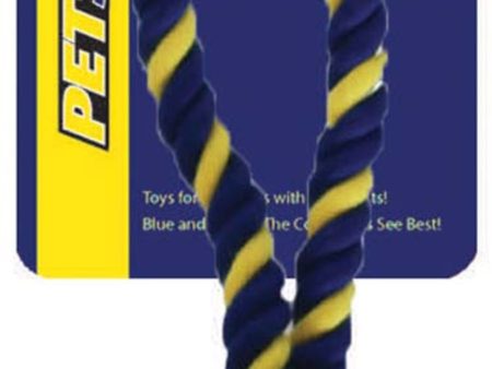 Petsport USA Twisted Chew Monkey Fist Dog Toy Blue, Yellow 1ea 7 in, Mini Hot on Sale