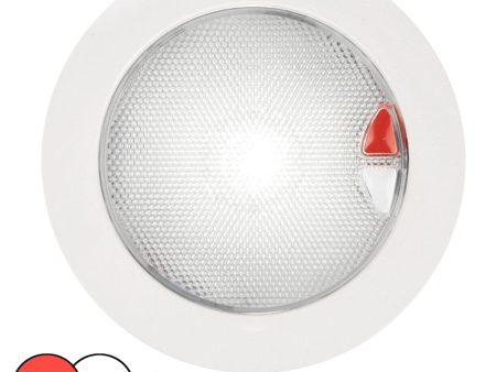 Hella Marine EuroLED 150 Recessed Surface Mount Touch Lamp - Red White LED - White Plastic Rim [980630002] Online Sale