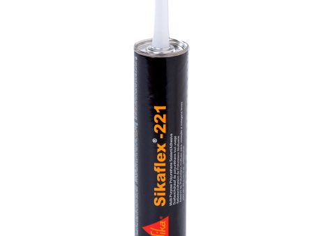 Sika Sikaflex 221 Multi-Purpose Polyurethane Sealant Adhesive - 10.3oz(300ml) Cartridge - Aluminum Gray [90892] Discount