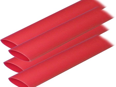 Ancor Adhesive Lined Heat Shrink Tubing (ALT) - 3 4  x 6  - 4-Pack - Red [306606] Online