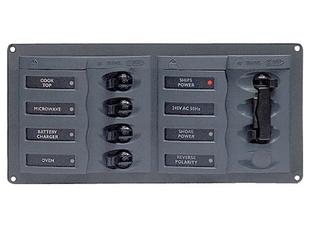 BEP AC Circuit Breaker Panel w o Meters, 4 Way Panel 2 Mains - 110V [900-AC1-110V] Online Sale