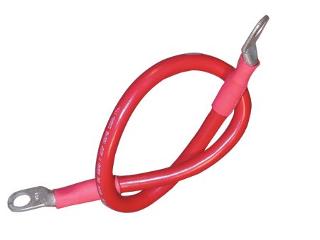 Ancor Battery Cable Assembly, 2 AWG (34mm) Wire, 3 8  (9.5mm) Stud, Red - 18  (45.7cm) [189141] Online now