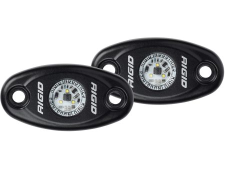 RIGID Industries A-Series Black High Power LED Light - Pair - Natural White [482083] on Sale