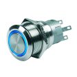 Marinco Push Button Switch - 24V Momentary (On) Off - Blue LED [80-511-0008-01] For Discount