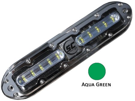 Shadow-Caster SCM-10 LED Underwater Light w 20  Cable - 316 SS Housing - Aqua Green [SCM-10-AG-20] For Cheap