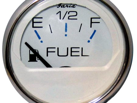 Faria Chesapeake White SS 2  Fuel Level Gauge (E-1 2-F) [13801] For Discount