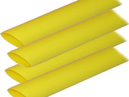 Ancor Adhesive Lined Heat Shrink Tubing (ALT) - 3 4  x 12  - 4-Pack - Yellow [306924] Fashion