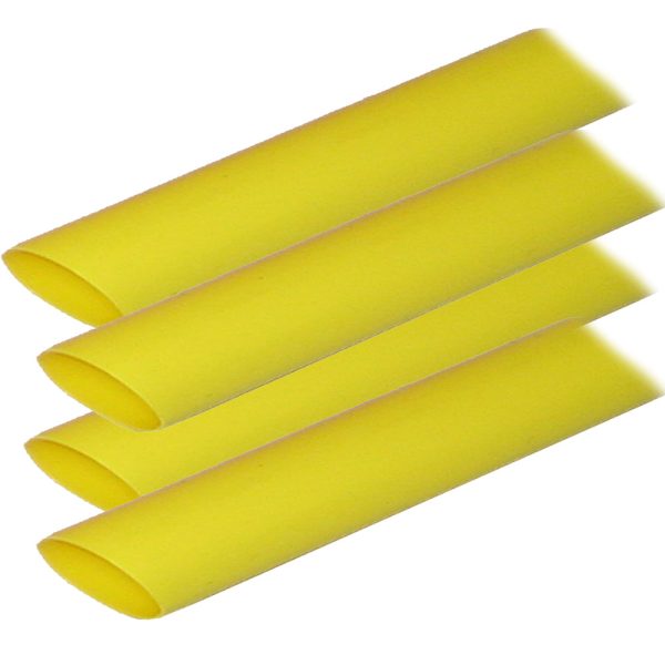 Ancor Adhesive Lined Heat Shrink Tubing (ALT) - 3 4  x 12  - 4-Pack - Yellow [306924] Fashion