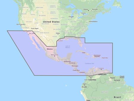 Furuno Central America, Caribbean  Part of Mexico Vector Chart - 3D Data  Standard Resolution Satellite Photos - Unlock Code [MM3-VNA-027] For Sale