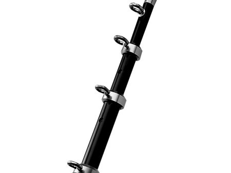 TACO 12  Black Silver Center Rigger Pole - 1-1 8  Diameter [OC-0432BKA116] Online now