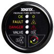 Fireboy-Xintex Propane Fume Detector w Plastic Sensor  Solenoid Valve - Black Bezel Display [P-1BS-R] Cheap