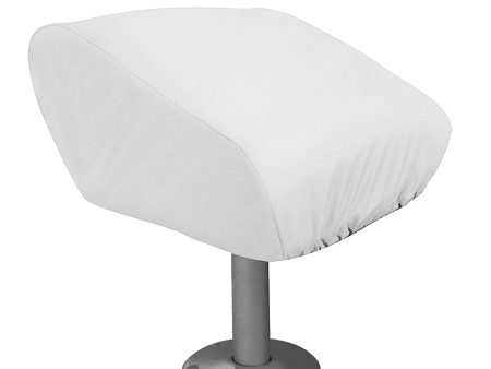 Taylor Made Folding Pedestal Boat Seat Cover - Vinyl White [40220] For Discount