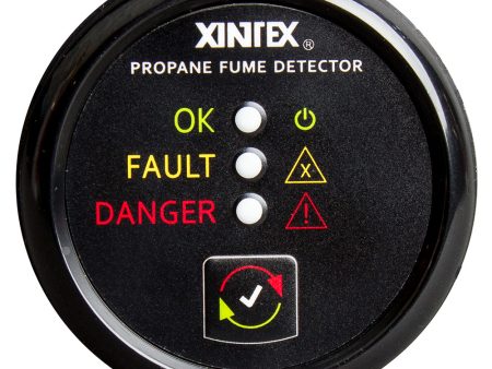 Fireboy-Xintex Propane Fume Detector w Plastic Sensor - No Solenoid Valve - Black Bezel Display [P-1B-R] Sale