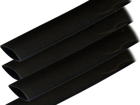 Ancor Adhesive Lined Heat Shrink Tubing (ALT) - 3 4  x 6  - 4-Pack - Black [306106] Sale