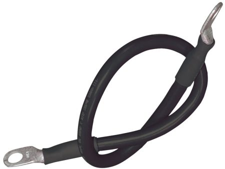 Ancor Battery Cable Assembly, 2 AWG (34mm) Wire, 5 16  (7.93mm) Stud, Black - 18  (45.7cm) [189140] Fashion