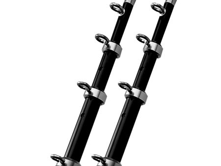 TACO 15  Black Silver Outrigger Poles - 1-1 8  Diameter [OT-0442BKA15] Online