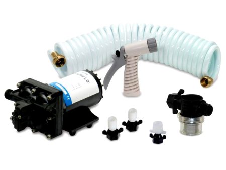 Shurflo by Pentair BLASTERII Washdown Kit - 12VDC, 3.5GPM w 25 Hose, Nozzle, Strainer  Fittings [4338-121-E07] Hot on Sale