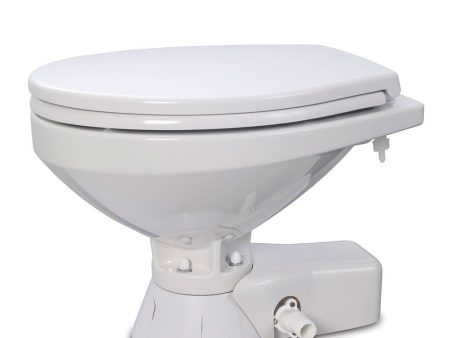 Jabsco Quiet Flush Freshwater Toilet - Regular Bowl w Soft Close Lid - 24V [37045-4194] For Discount