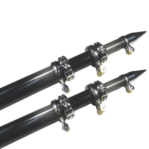 TACO 20  Carbon Fiber Outrigger Poles - Pair - Black [OT-4200CF] Online now