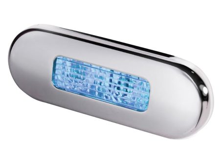 Hella Marine Surface Mount Oblong LED Courtesy Lamp - Blue LED - Stainless Steel Bezel [980869601] For Discount