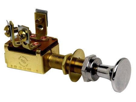 Cole Hersee Push Pull Switch SPST On-Off 3 Screw [M-527-BP] Online Sale