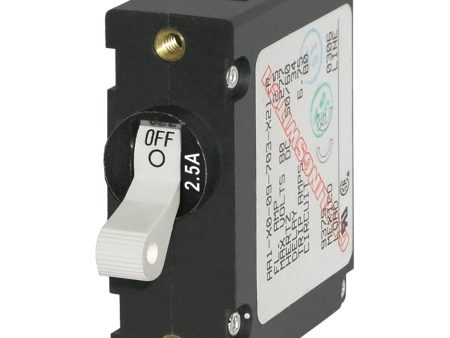 Blue Sea 7197 A-Series White Toggle Circuit Breaker - Single Pole 2.5A [7197] Cheap