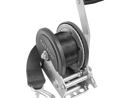 Fulton 1500lb Single Speed Winch w 20 Strap  Cover [142208] Supply