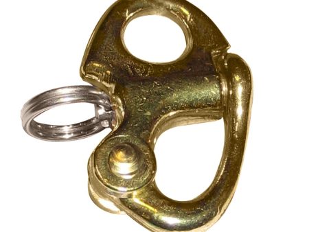 Ronstan Brass Snap Shackle - Fixed Bail - 41.5mm (1-5 8 ) Length [RF6000] For Sale