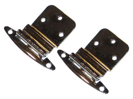 Perko Chrome Plated Brass 3 8  Inset Hinges [0271DP0CHR] For Sale