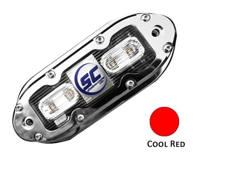 Shadow-Caster SCM-4 LED Underwater Light w 20  Cable - 316 SS Housing - Cool Red [SCM-4-CR-20] Online Hot Sale