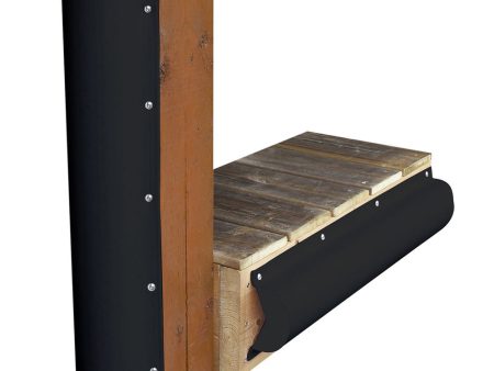 Dock Edge Piling Bumper - One End Capped - 6  - Black [1020-B-F] Hot on Sale