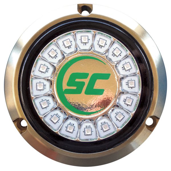 Shadow-Caster Aqua Green Single Color Underwater Light - 16 LEDs - Bronze [SCR-16-AG-BZ-10] Fashion