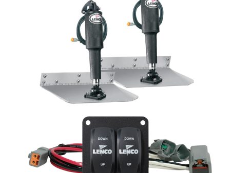 Lenco 12  x 12  Standard Trim Tab Kit w Double Rocker Switch Kit [15103-104] Fashion