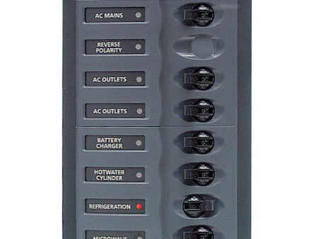 BEP AC Circuit Breaker Panel w o Meters, 6 Way w Double Pole Mains [900-ACM6W-110V] Online Sale