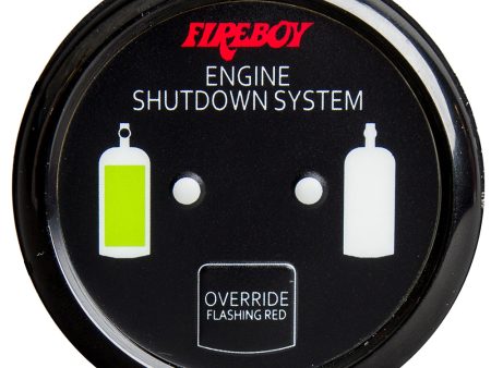 Fireboy-Xintex Deluxe Helm Display w Gauge Body, LED  Color Graphics f Engine Shutdown System - Black Bezel Display [DU-RBH-20-R] Sale