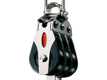 Ronstan Series 20 Ball Bearing Block - Triple - Becket - 2-Axis Shackle Head [RF20312] For Cheap